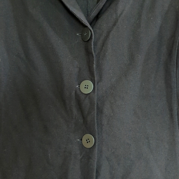 Eileen Fisher Women's Black Button Up Heavy Cardigan/Jacket - Picture 2 of 11